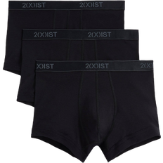 2(X)IST Essential Cotton No Show Trunk 3-pack - Black