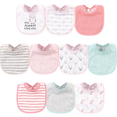 Hudson Drooler Bib Owl Always Love You 10-pack