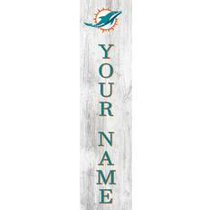 Fan Creations Miami Dolphins Personalized Welcome Leaner Sign