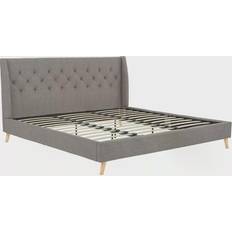 King tufted bed frame Novogratz Her Majesty King