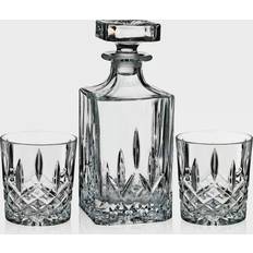 Waterford Marquis Markham Squared Decanter & Double Old Fashioned Glass Set 11 oz Carafe à Whiskey 3pcs