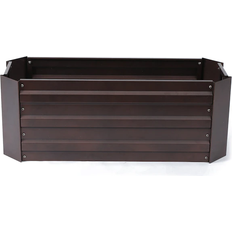 Outdoor Planter Boxes LuxenHome Rectangular Garden Bed 31.5x12" 80.01x29.972x29.972cm