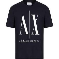 Icon Logo Cotton Graphic T-shirt - Navy 