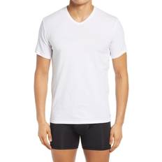 Calvin Klein Elastane/Lycra/Spandex Tops Calvin Klein Stretch V-Neck T-shirt 3-pack - White