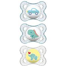 Mam Pacifiers Mam Clear Pacifiers 0-6m 3-pack