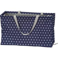 Top Handle Fabric Tote Bags Household Essentials Hamper Tote Bag - Blue Denim