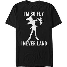 Disney shirts for men Fifth Sun Men's Disney Peter Pan I'm So Fly I Never Land Short Sleeve T-shirt - Black