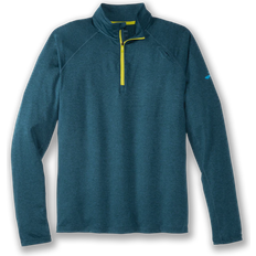 Sweaters Brooks Dash 1/2 Zip Men - Heather Alpine/Bright Moss