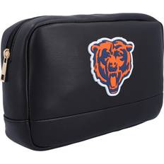 Black - Leather Cosmetic Bags Cuce Chicago Bears Cosmetic - Black