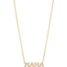 Giallo Collane Zoe Chicco 14K Yellow Gold Itty Bitty Mama Necklace