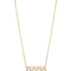 Zoe Chicco Itty Bitty Mama Necklace - Gold