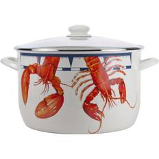 Cast Iron Hob Stockpots Golden Rabbit Lobster with lid 17 L