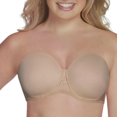 B Bras Vanity Fair Beauty Back Underwire Smoothing Strapless Bra - Rose Beige