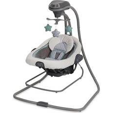 Blue Carrying & Sitting Graco DuetConnect LX Swing & Bouncer