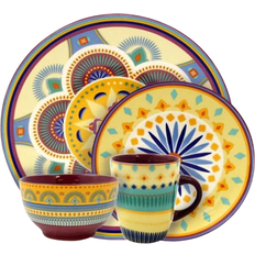 Multicolour Dinner Sets Elama Puesta De Sol Dinner Set 16pcs