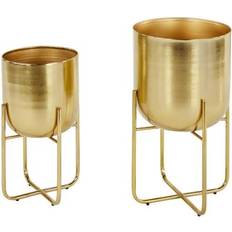Contemporary Style Round Pot 2-pack