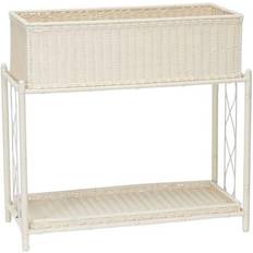 Outdoor Planter Boxes on sale Household Essentials Resin Wicker Raised Double Plane 71.12x32.512x68.58cm
