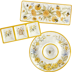 Melamine Kitchen Accessories Certified International Bee Sweet Hostess Serveware Set Serving 3pcs