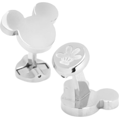 Mickey mouse silhouette Cufflinks Inc Mickey Mouse Silhouette Cufflinks - Silver