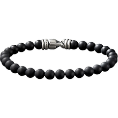 David Yurman Spiritual Beads Bracelet - Silver/Black Onyx