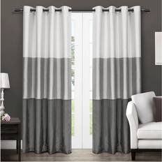 Chateau Striped Faux Silk Light Filtering Grommet Top