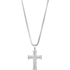 David Yurman Jewelry David Yurman Chevron Cross Pendant - Silver