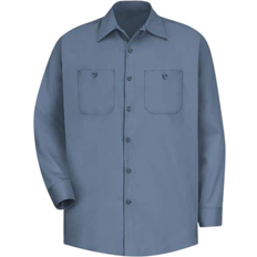 Red Kap Wrinkle-Resistant Work Shirt - Postman Blue