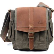 TSD Brand Turtle Ridge Canvas Crossbody - Olive