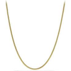 David Yurman Small Box Chain Necklace - Gold