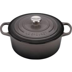 Dishwasher Safe Other Pots Le Creuset Oyster Signature Round with lid 8.51 L 31.115 cm