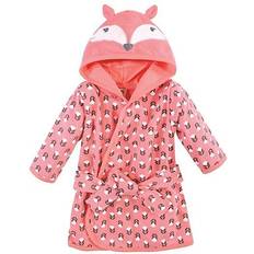 Bath Robes Hudson Fox Cotton Rich Bathrobe - Pink