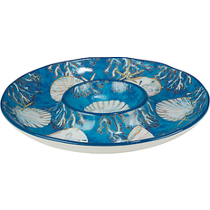 Certified International Playa Shells Chip and Dip Server Serving
