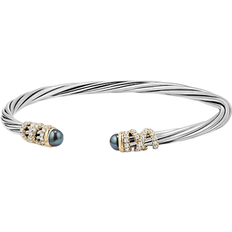 Bracelets David Yurman Helena End Station Bracelet - Silver/Pearls/Diamonds