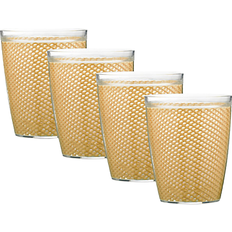 Orange Tumblers Kraftware Fishnet Doublewall Tumbler 41.403cl 4pcs