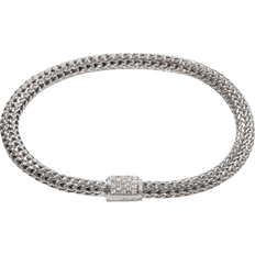 Diamond - Women Bracelets John Hardy Classic Chain Bracelet Medium - Silver/Diamond