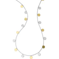 Ippolita 18K Gold & Sterling Silver Classico Hammered Disc Statement Necklace