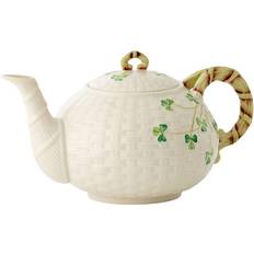 Belleek Pottery Shamrock Teapot 1.035L