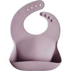 Mushie Lätzchen Mushie Silicone Baby Bib Pale Mauve