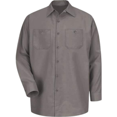 XXS Shirts Red Kap Long-Sleeve Work Shirt - Grey