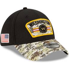 Soccer Caps New Era Washington Football Team 2021 Salute To Service 39THIRTY Flex Hat Men - Black/Camo