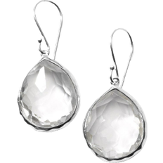 Ippolita Sterling Silver Rock Candy Teardrop Earrings in Clear Quartz