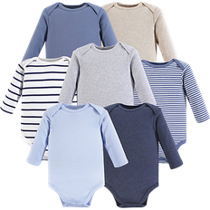 Hudson Long Sleeve Bodysuits 7-pack - Boy Basics (10155629)