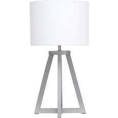 Wood Table Lamps Simple Designs Interlocked Triangular Table Lamp