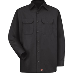 Red Kap Long Sleeve Utility Uniform Shirt - Black