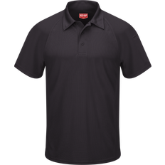 Red Kap Short Sleeve Performance Knit Flex Series Active Polo Shirt - Black