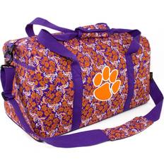 Purple - Women Duffle Bags & Sport Bags Eagles Wings Clemson Tigers Large Duffel Bag - Purple