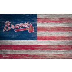 Fan Creations Atlanta Braves Distressed Flag Sign