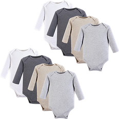 Hudson Long Sleeve Bodysuits 8-pack - Heather Gray (10153063)