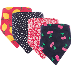 Bandana Bib Cherry 4-pack