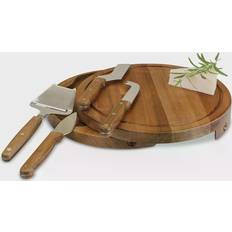 Wood Kitchen Accessories Picnic Time Toscana Acacia Circo Cheese Board 5pcs